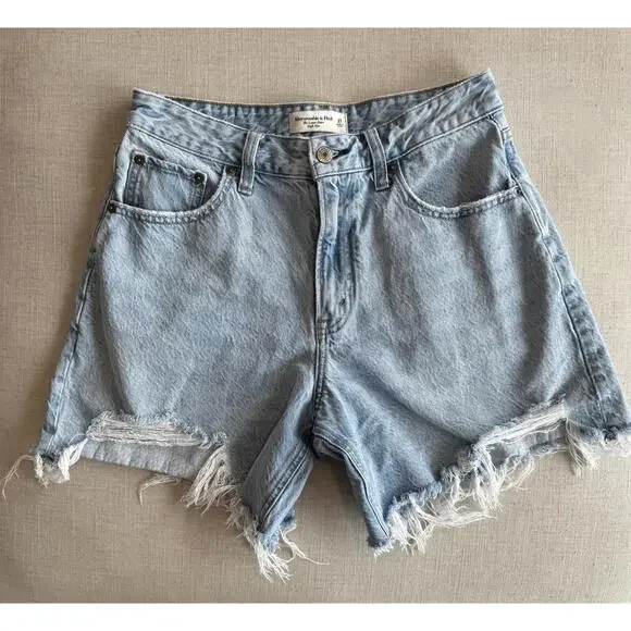 Abercrombie & Fitch Curve Love High Rise Loose Short Size 27 - Picture 2 of 7